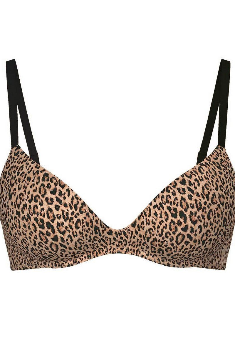 Бюстгальтер пуш-ап без косточек 806447626 leopard