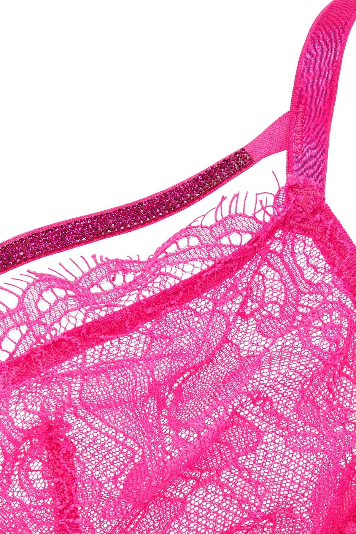 Мереживний бюстгальтер зі стразами 815175116 pink Victoria`s Secret чашки