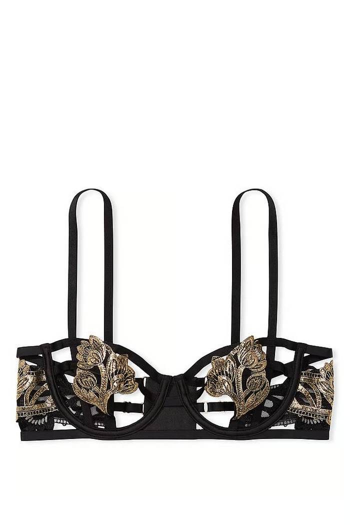 Бюстгальтер балконет с вышивкой 825428208