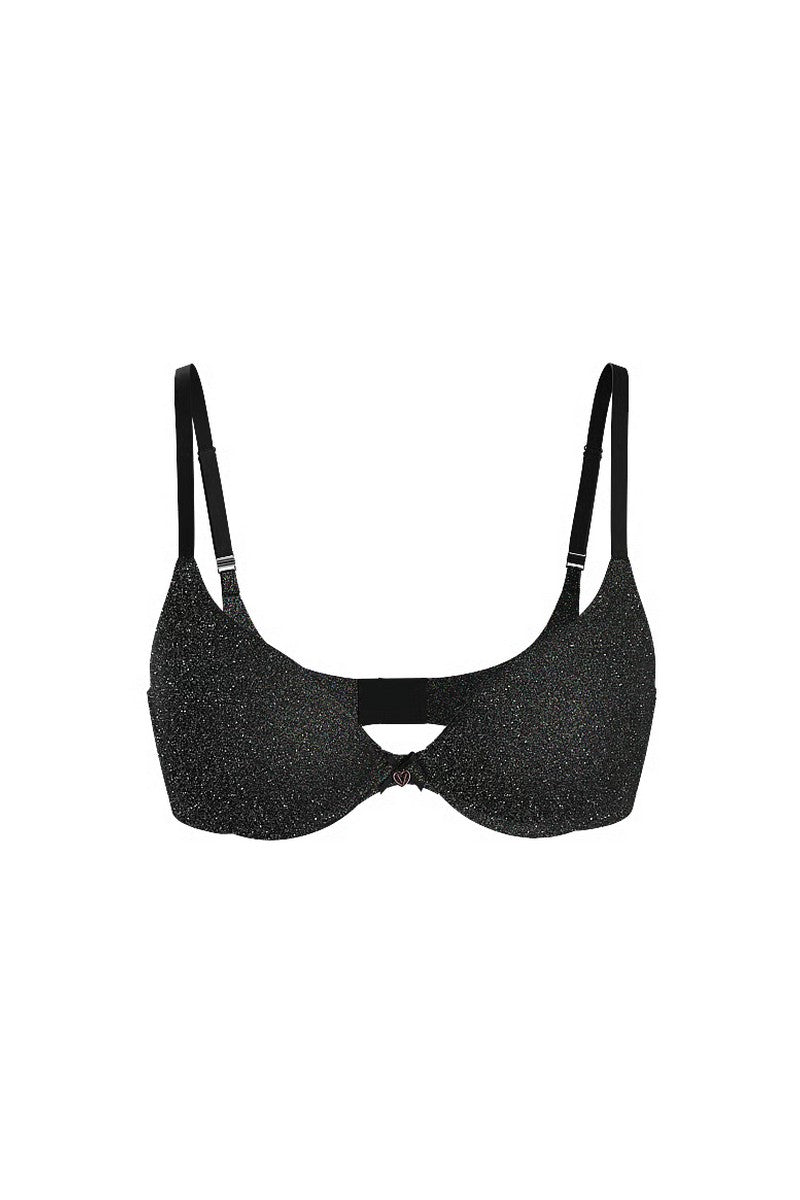 Бюстгальтер пуш-ап з люрексом 862017066 black Victoria`s Secret