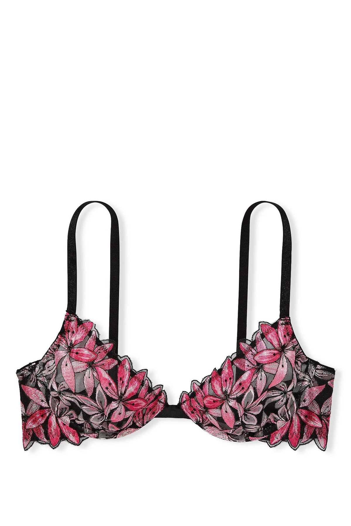 Бюстгальтер з вишивкою 867621662 black/rose Victoria`s Secret