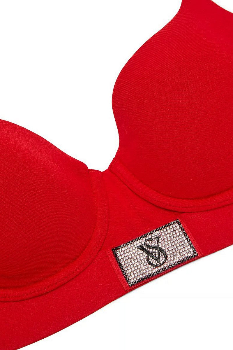 Гладкий бюстгальтер зі стразами 883986757 Victoria`s Secret логотип