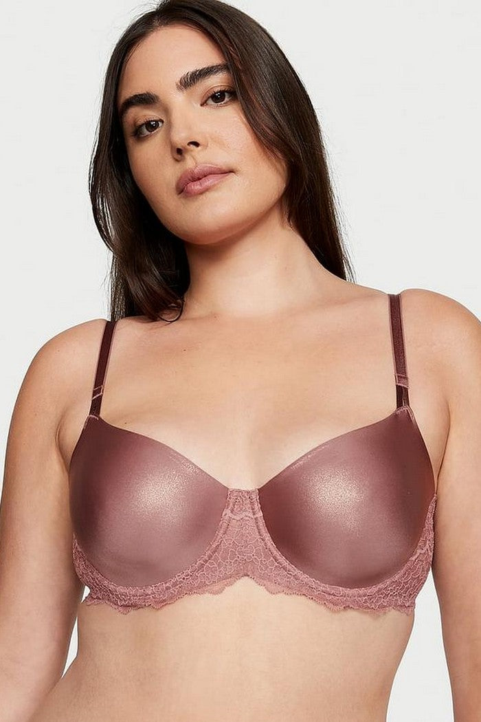 Гладкий бюстгальтер із шиммером 937134993 rose Victoria`s Secret