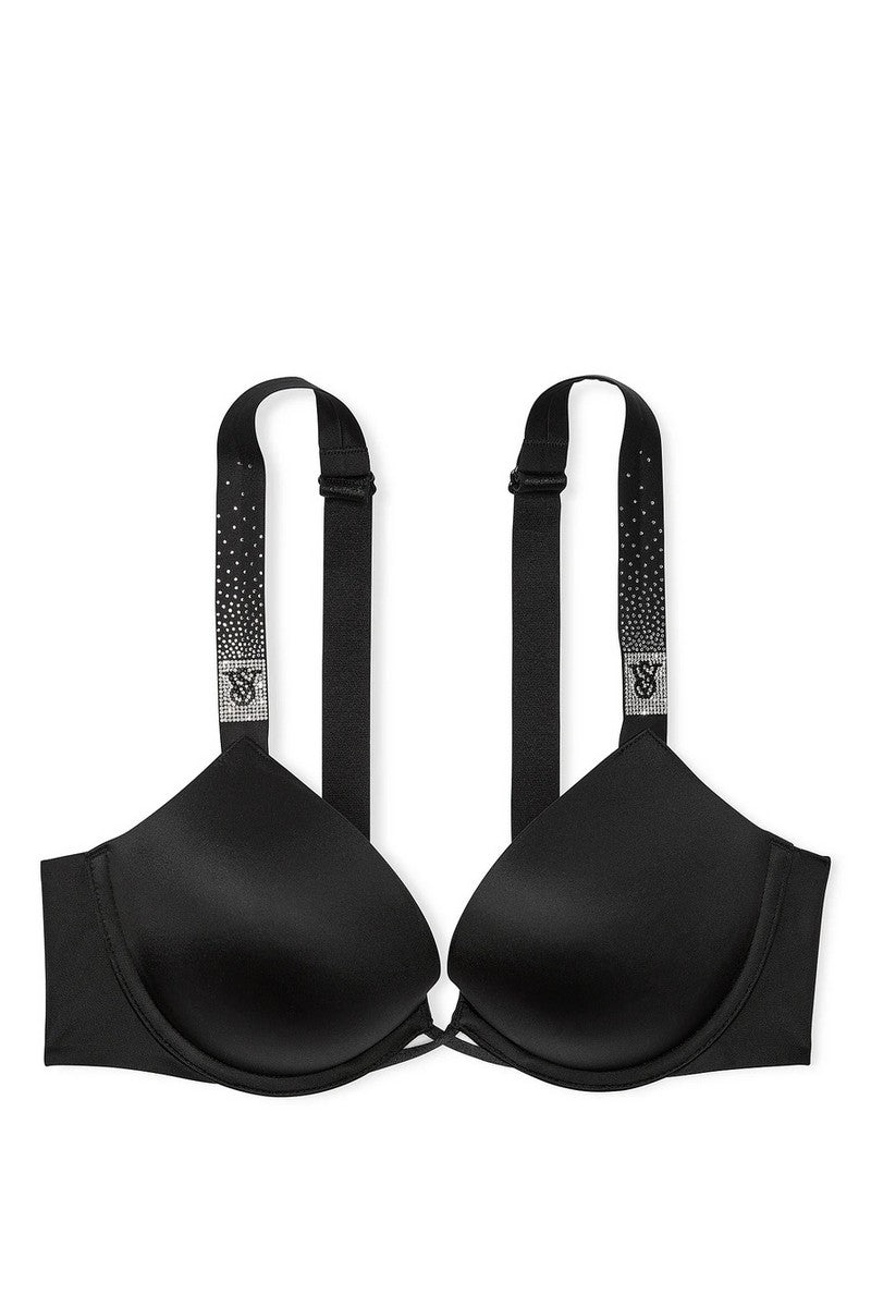 Гладкий бюстгальтер пуш-ап 938895213 black Victoria`s Secret