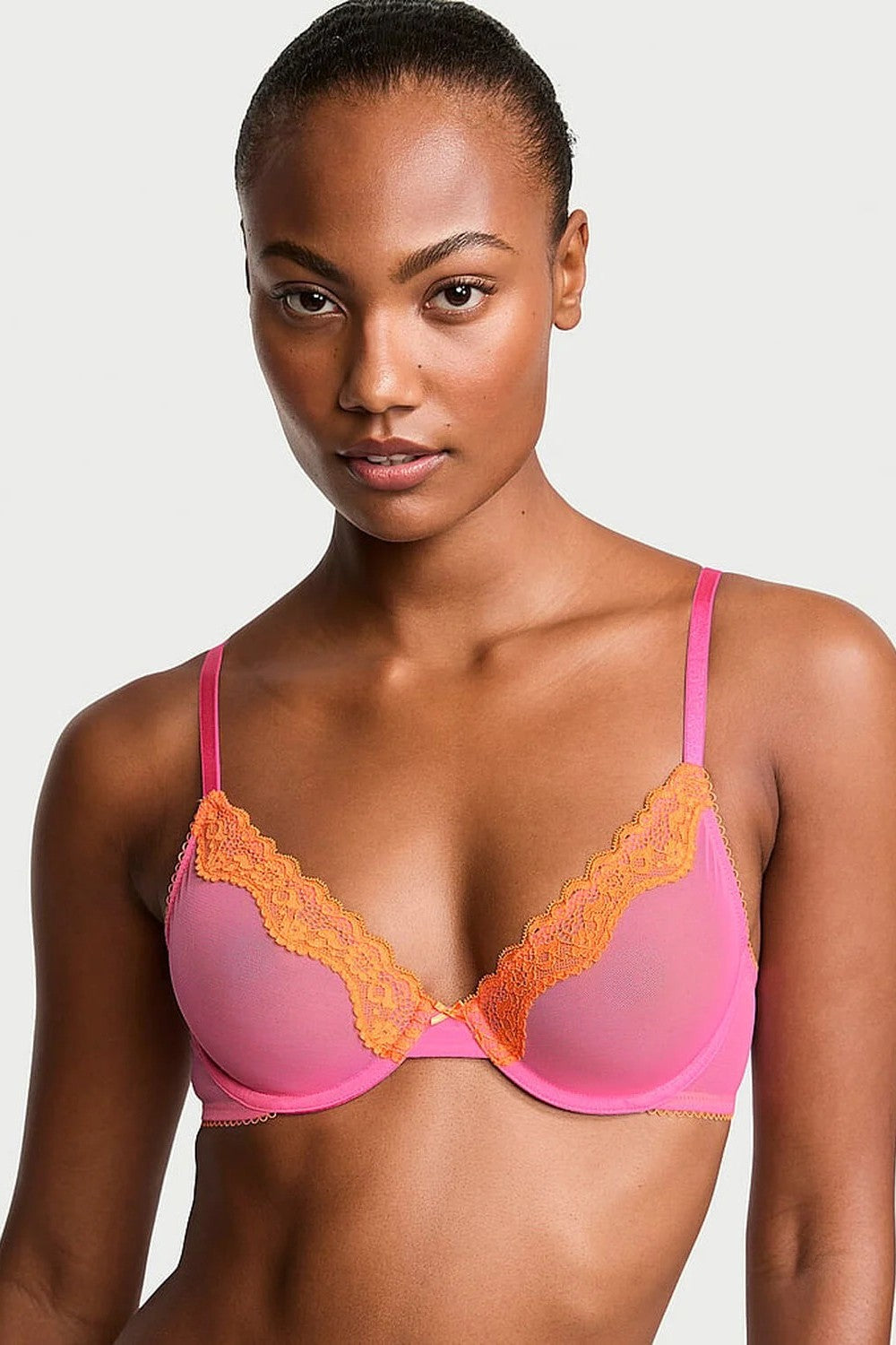 М'який бюстгальтер із мікросітки 950579179 pink Victoria`s Secret