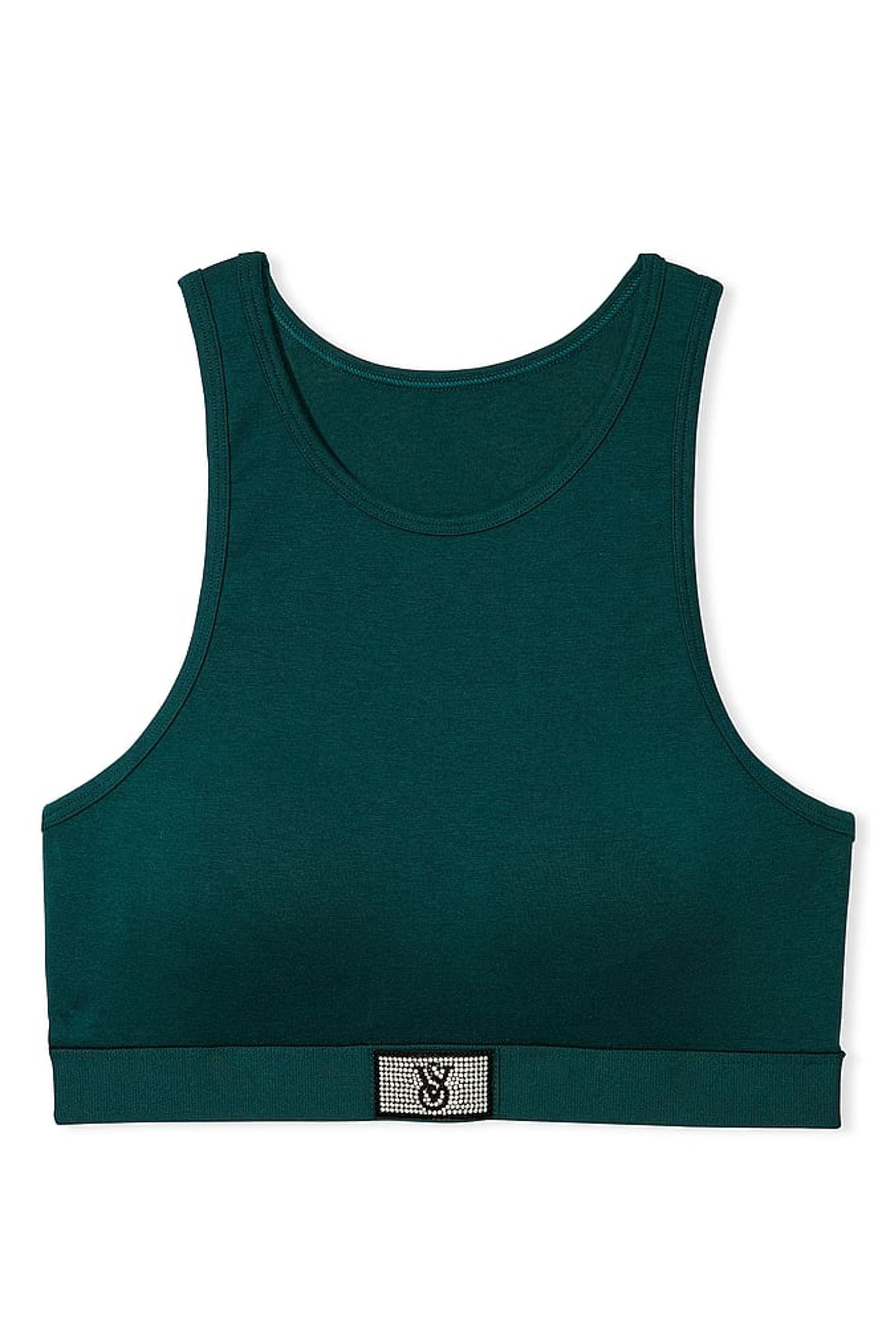 Хлопковый бра-топ 968090025 green