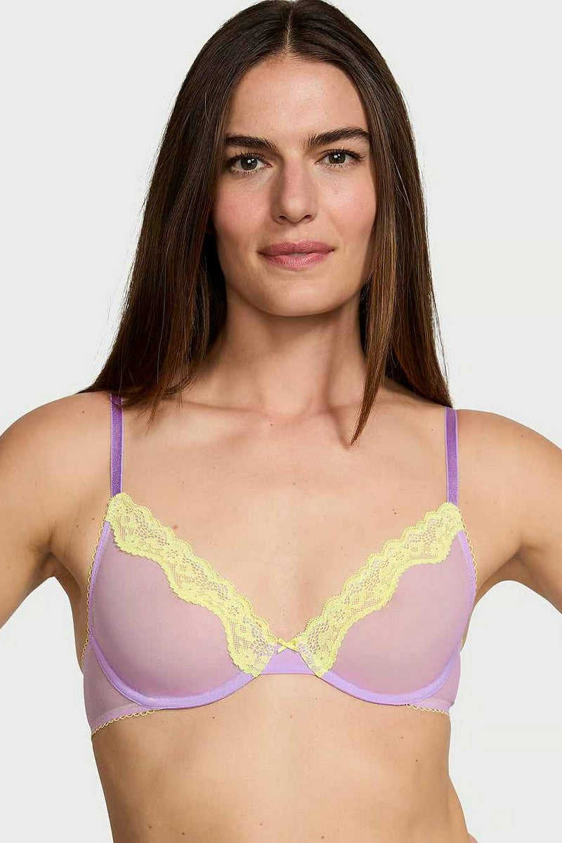 М'який бюстгальтер із мікросітки 977445857 lilac Victoria`s Secret