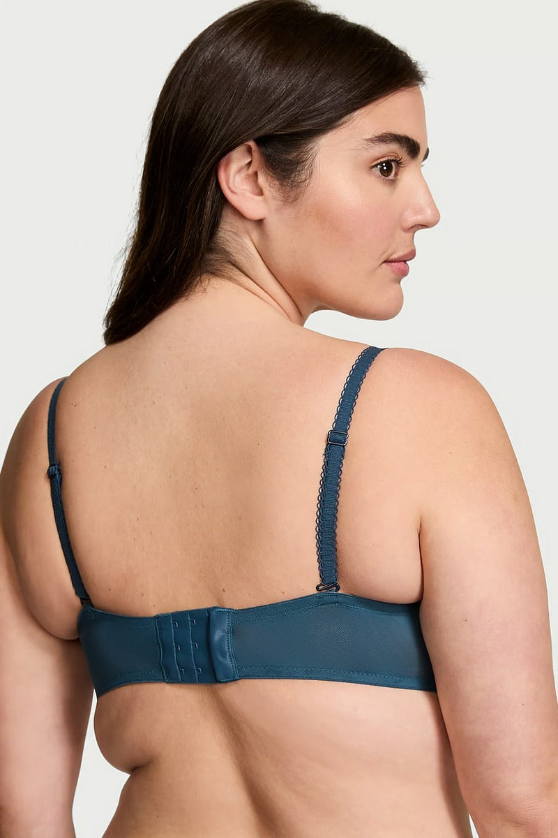 Кружевной бюстгальтер-бандо 144384894 blue