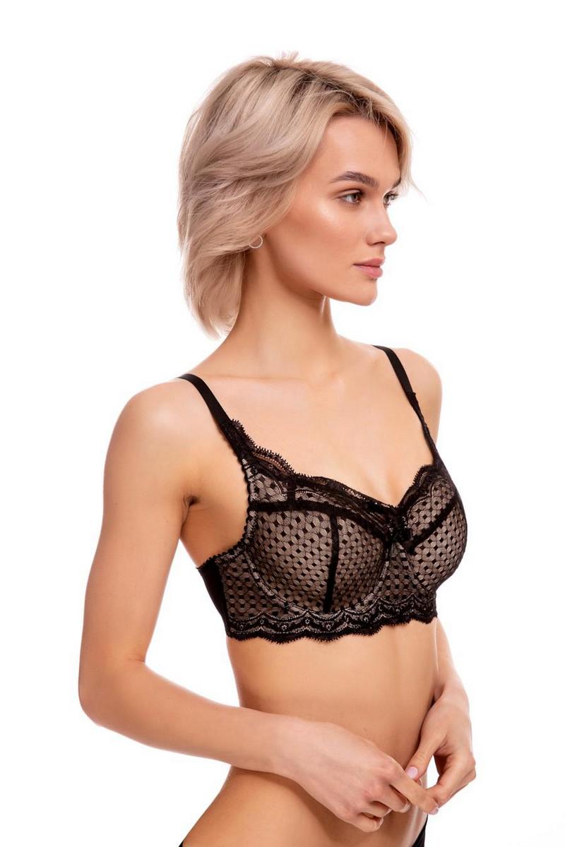 Бюстгальтер балконет с кружевом 580503