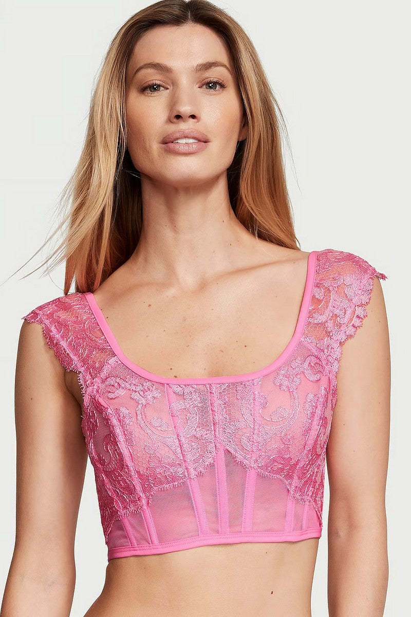 Кружевное бюстье 212143546 rose