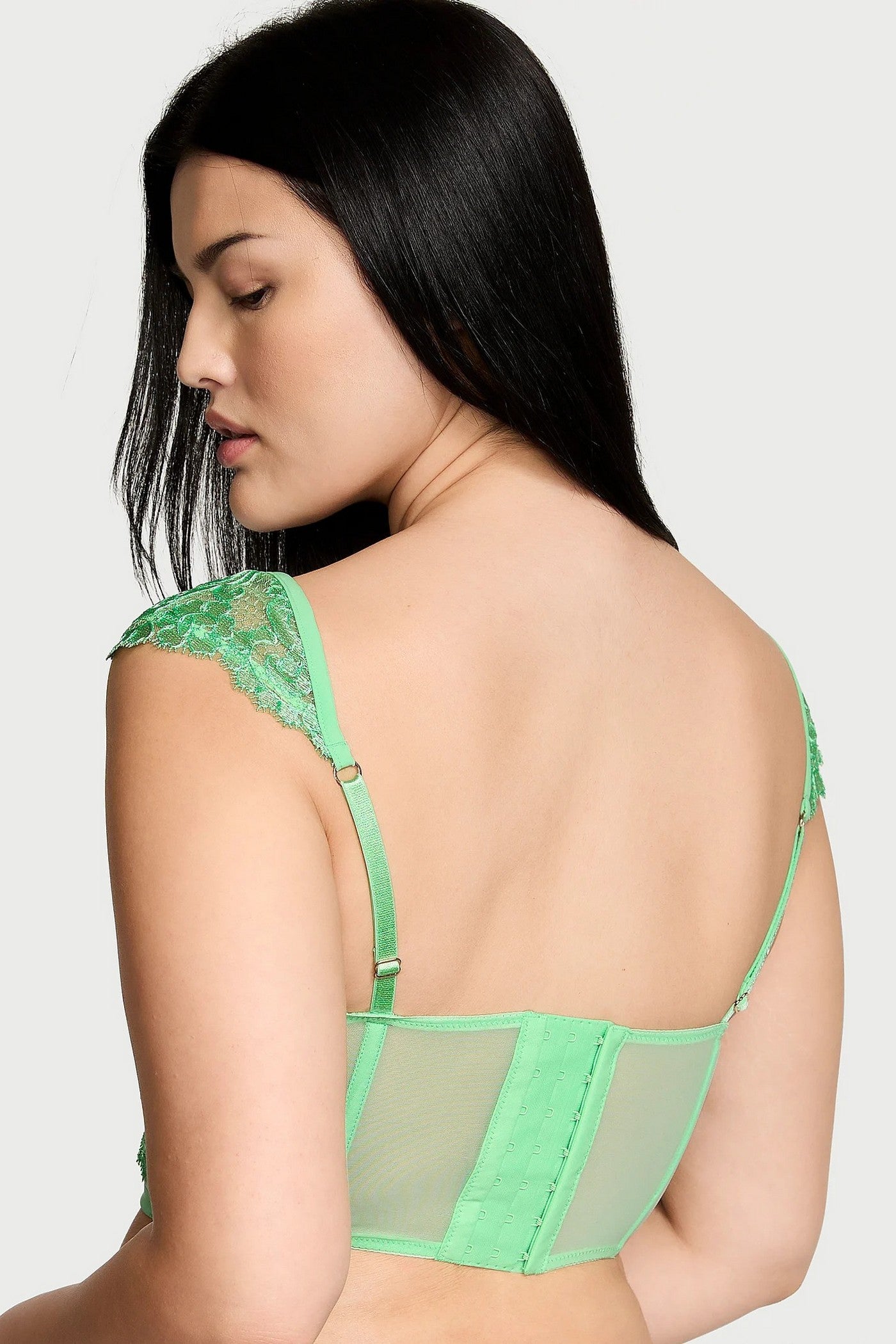 Кружевное бюстье 615077210 green