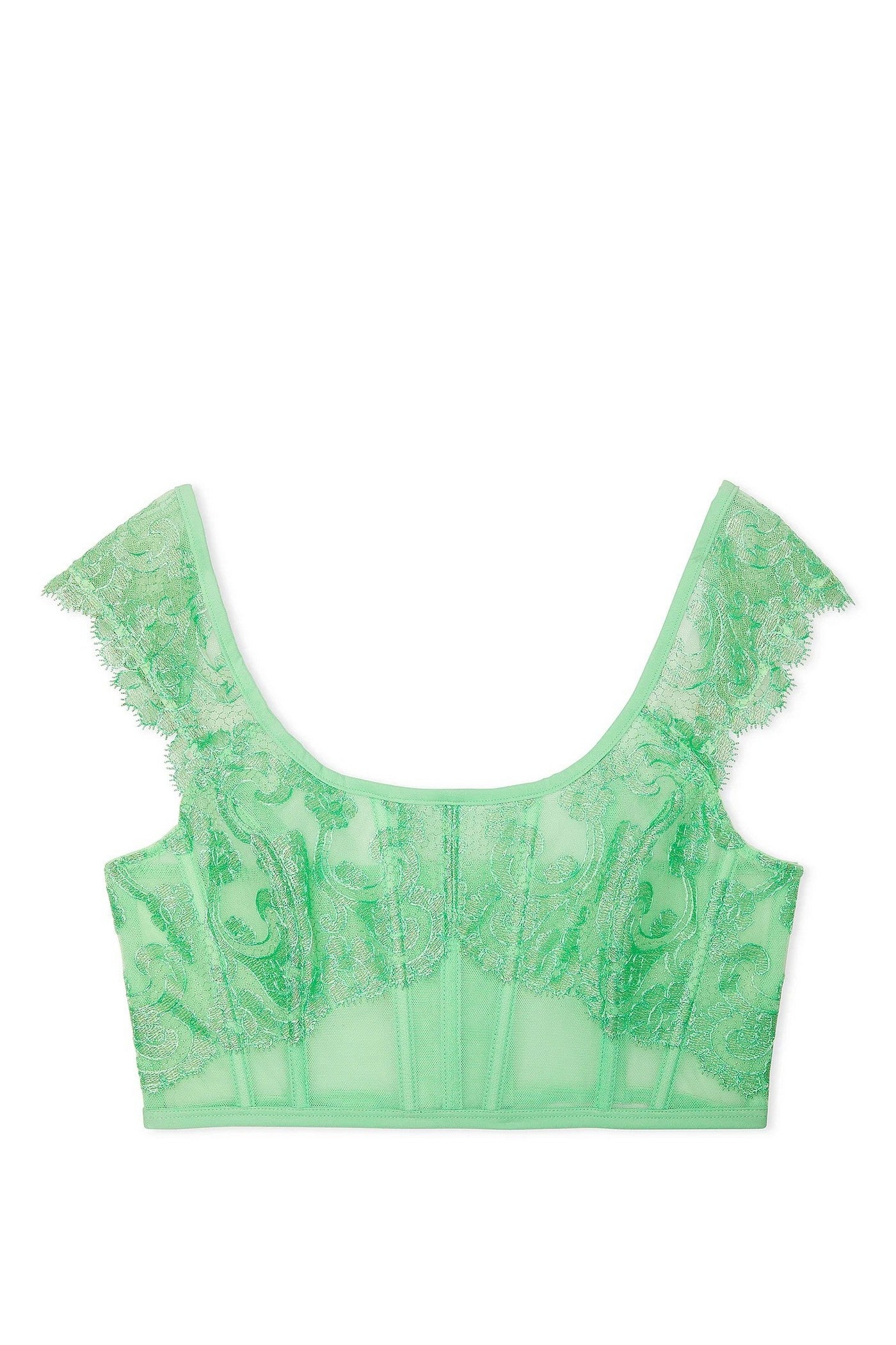 Кружевное бюстье 615077210 green