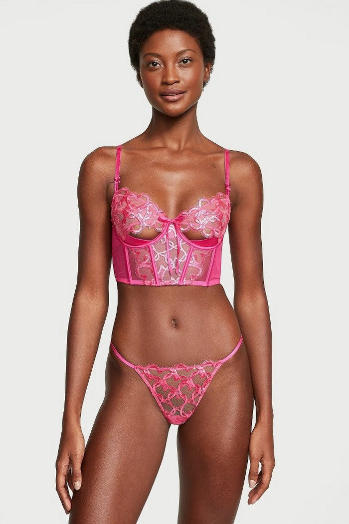 Бюстьє з вишивкою 769171568 pink Victoria`s Secret