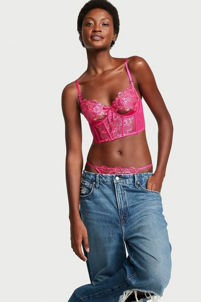 Бюстьє з вишивкою 769171568 pink Victoria`s Secret