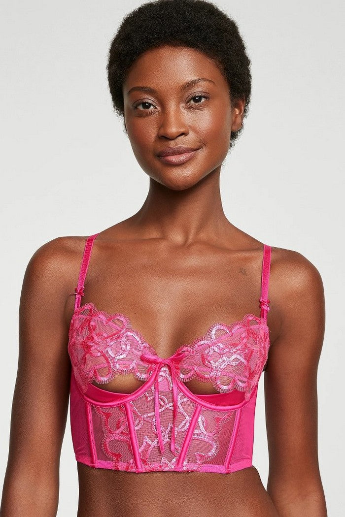 Бюстьє з вишивкою 769171568 pink Victoria`s Secret