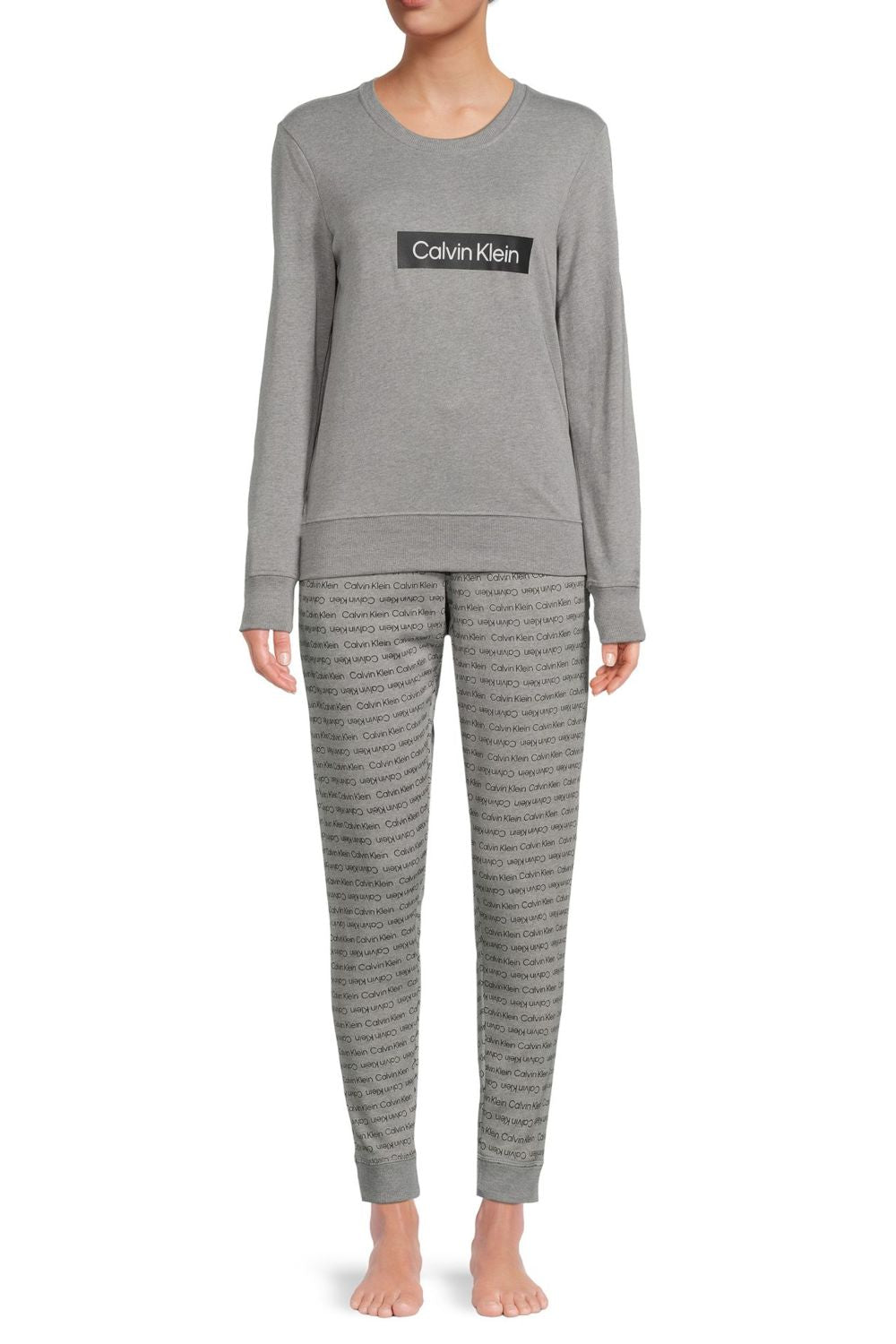 Хлопковая пижама с брюками 11329613 gray