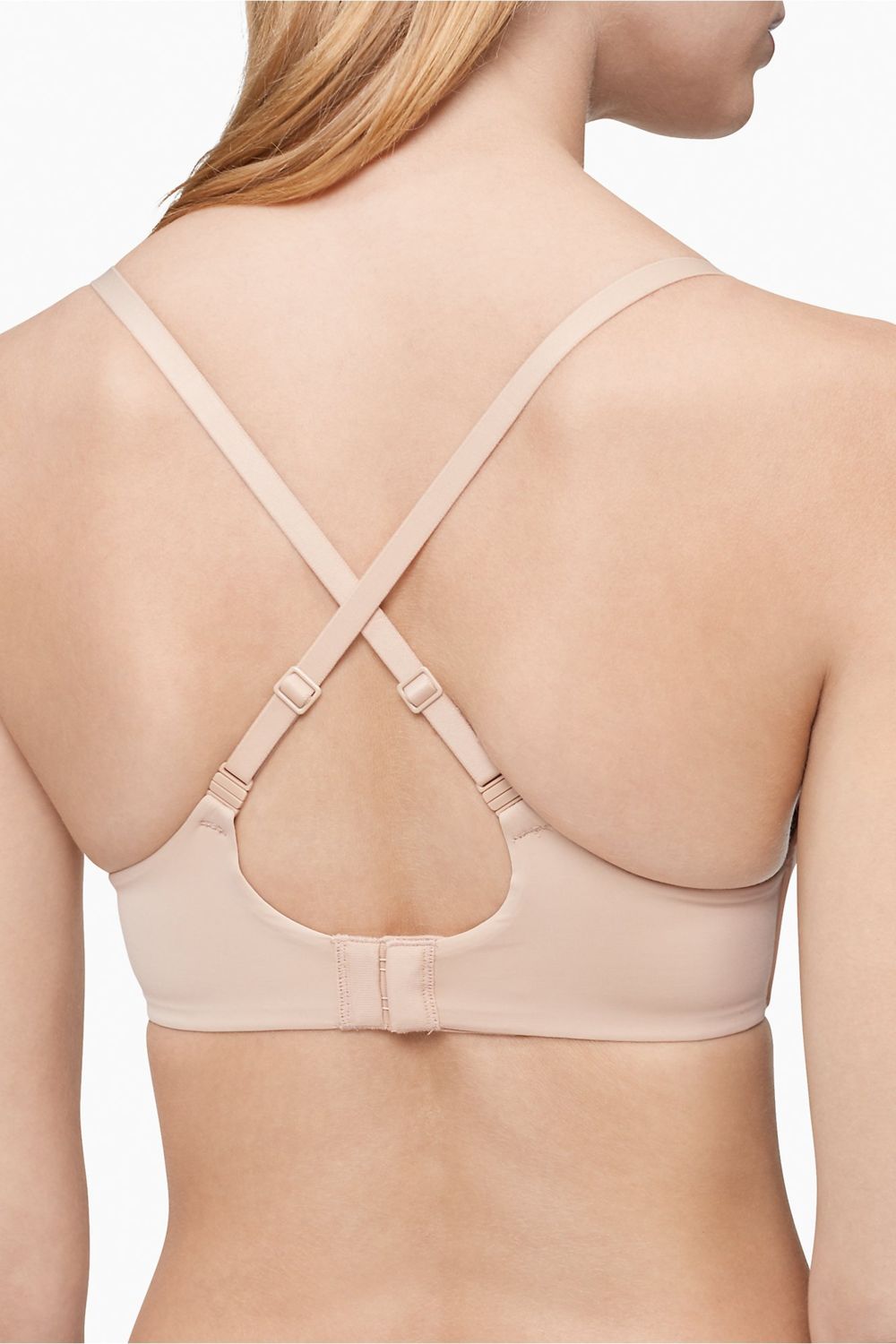 Гладкий бюстгальтер без косточек 238058183 beige