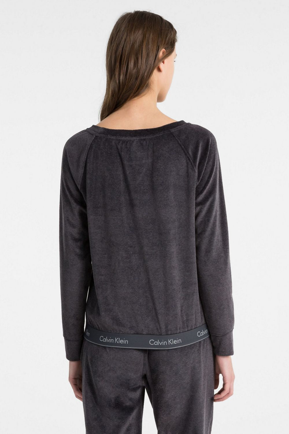 Домашний велюровый лонгслив 339137182 gray