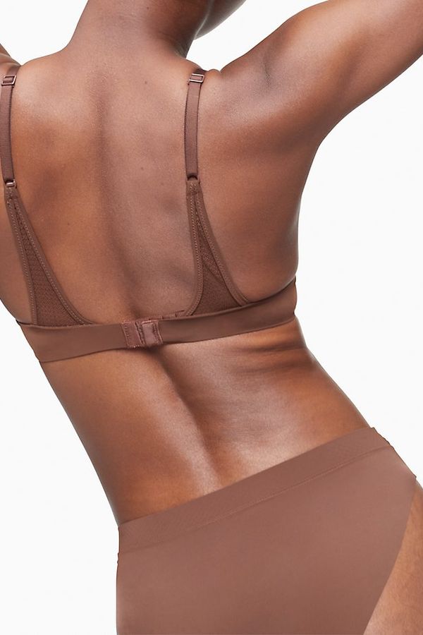 Гладкий бюстгальтер на косточках 46146249 chocolate