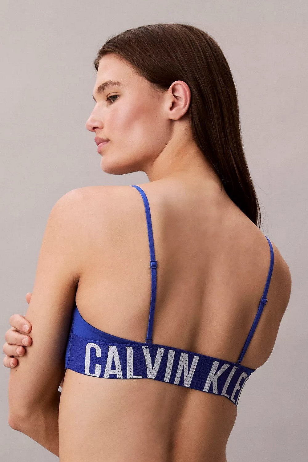 Бюстгальтер зі знімними бретелями 518779420 blue Calvin Klein спина