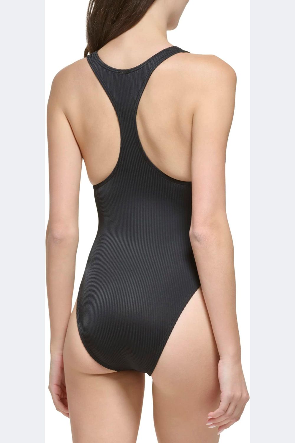 Cдельный купальник в рубчик 617835512 black