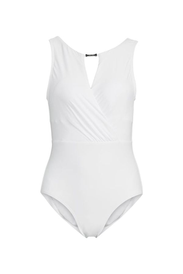 Cдельный купальник с вырезом 643331992 white