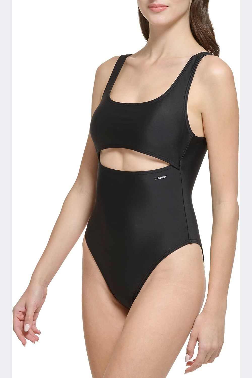 Cдельный купальник с вырезом 744436619 black