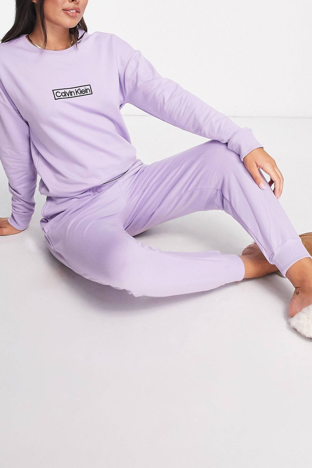 Домашний свитшот из хлопка 808269501 violet