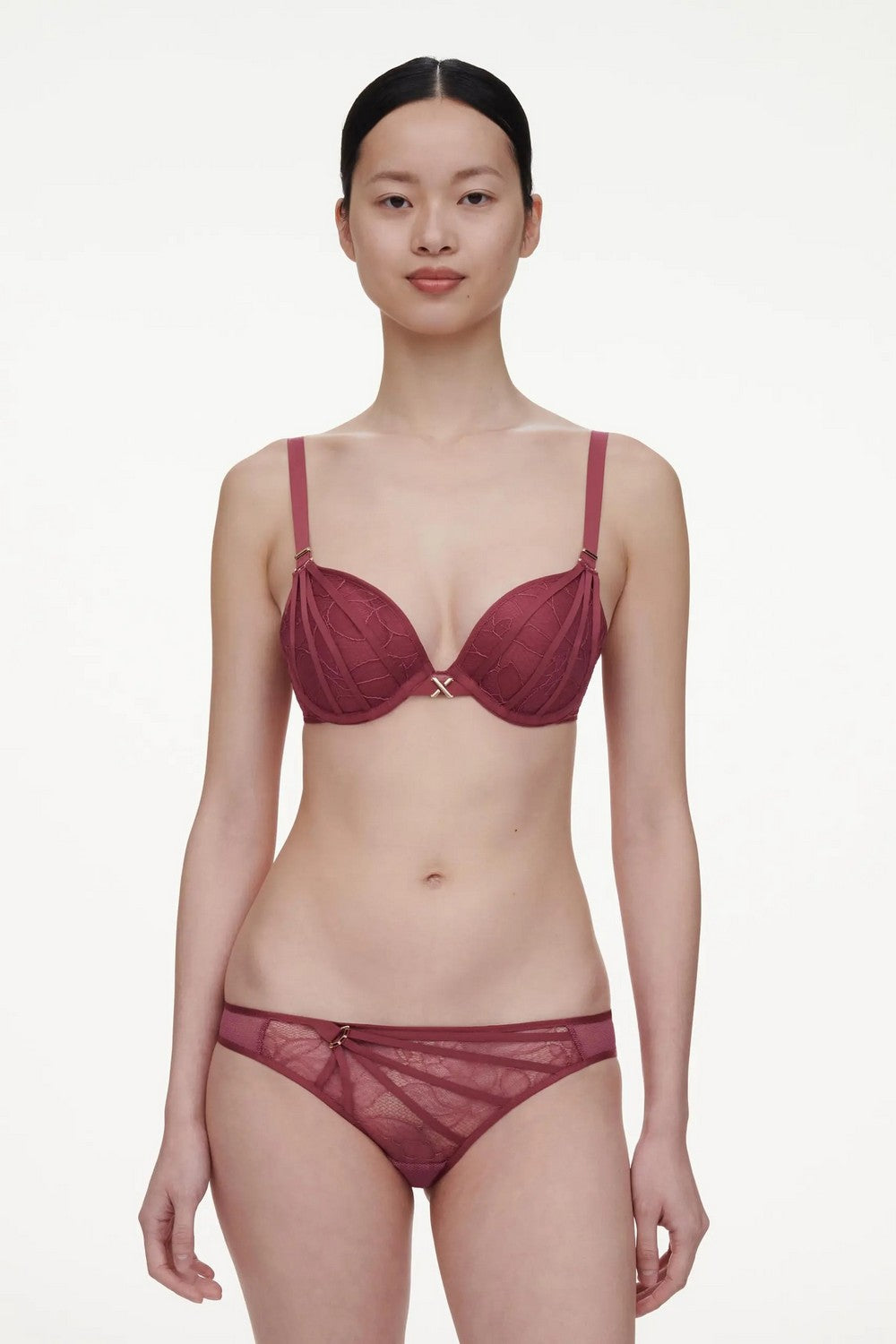 Трусики слип с кружевом 01AA0 Xquisite sepia