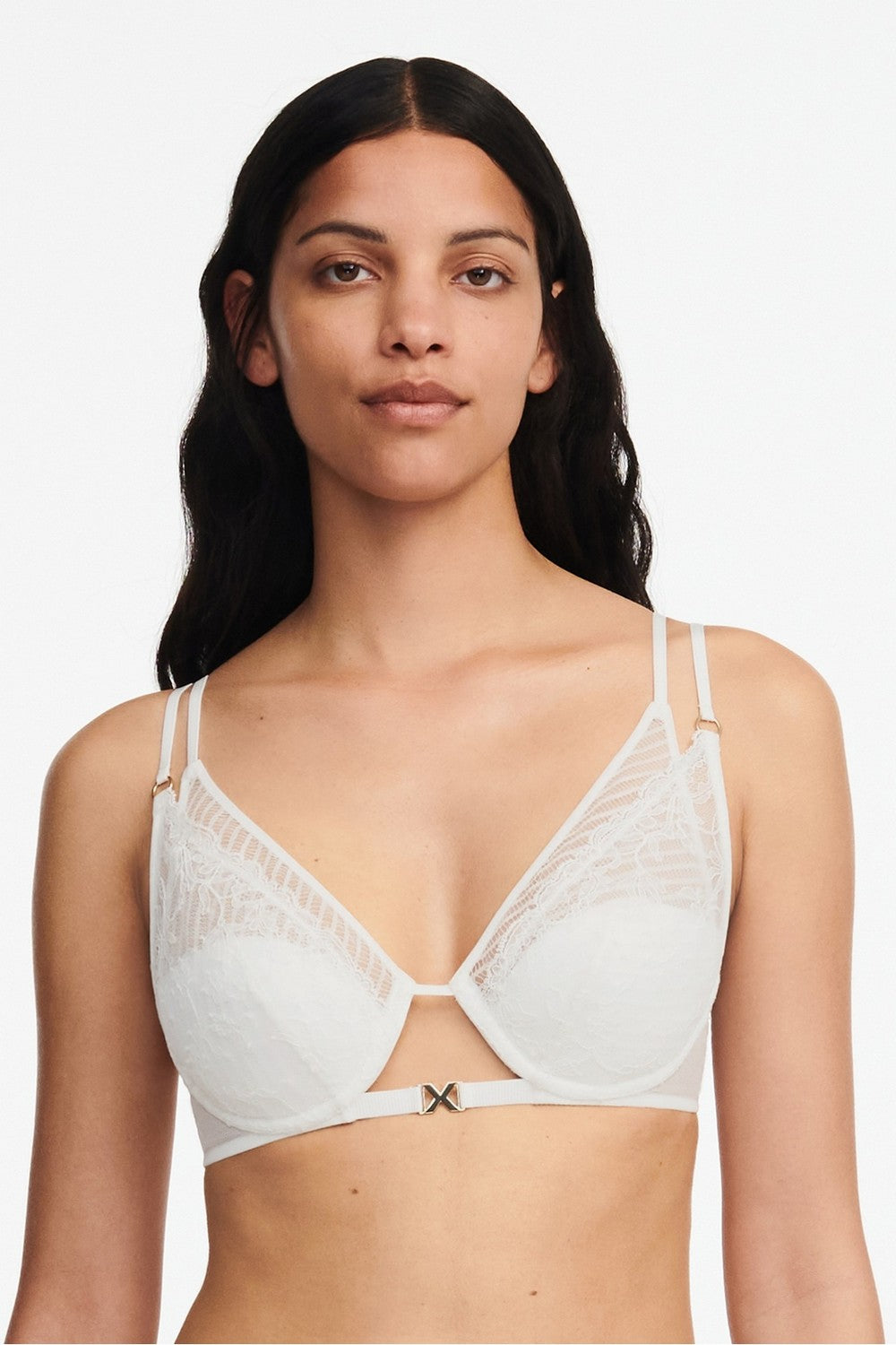 Бюстгальтер с вышивкой 09F2 Txture milk