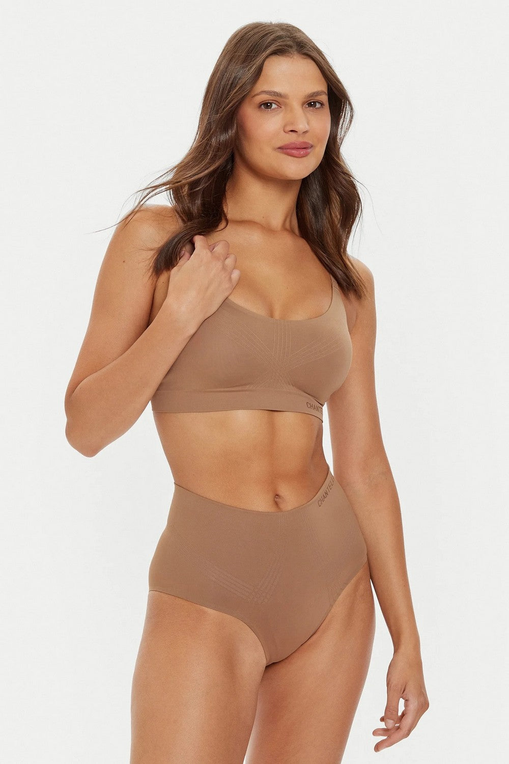 Бесшовный топ с логотипом 10U1 Smooth Comfort terracotta