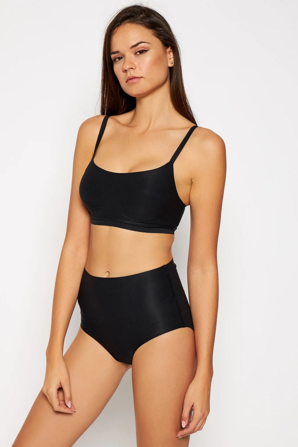 Высокие трусики слип 1137 Soft stretch black