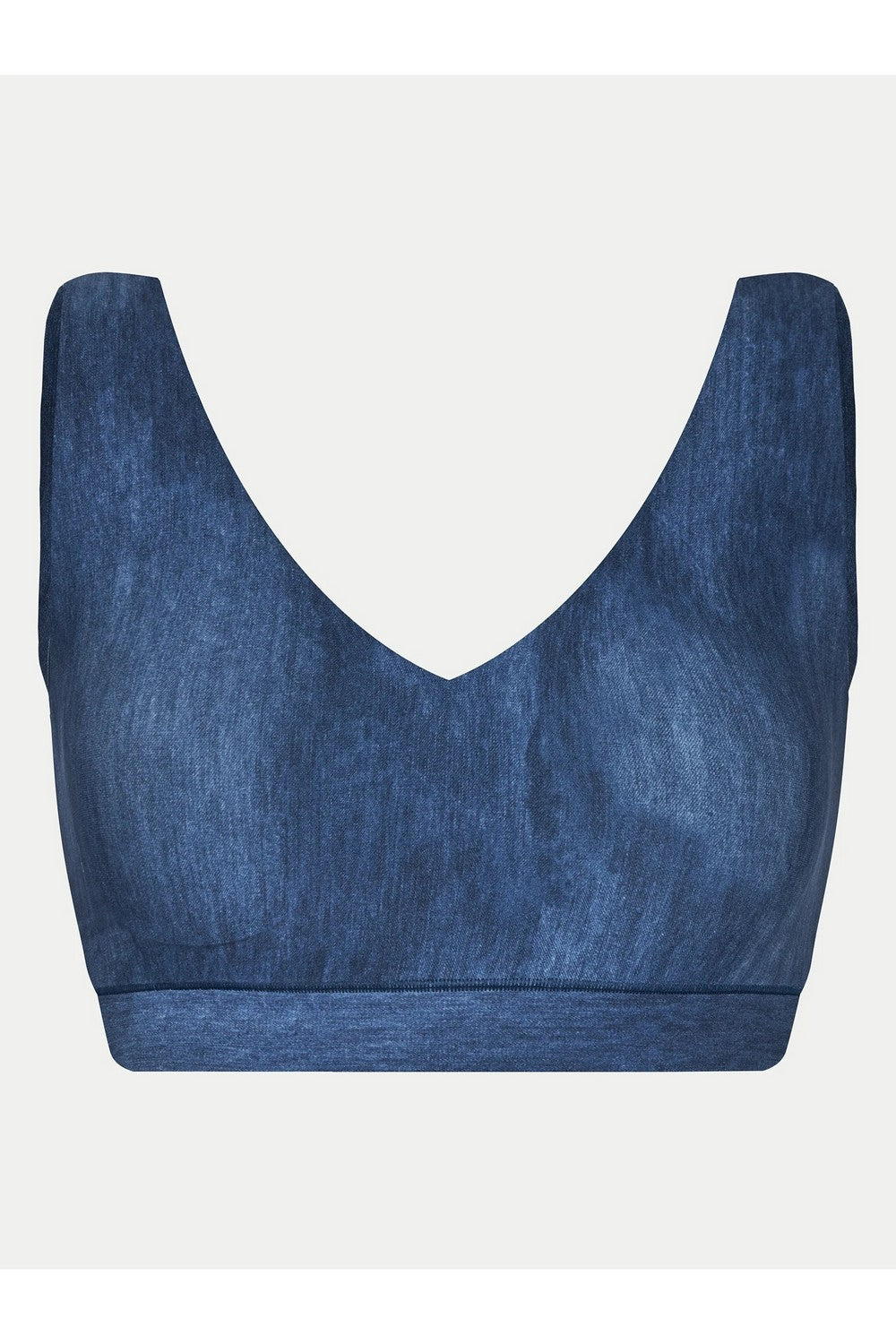 Бра-топ с принтом 11D1 Soft Stretch bleu denim