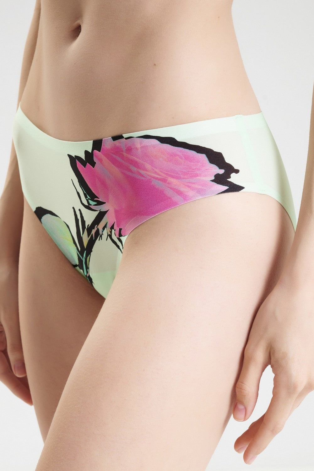 Бесшовные трусики слип 11D3 Soft Stretch cut out rose