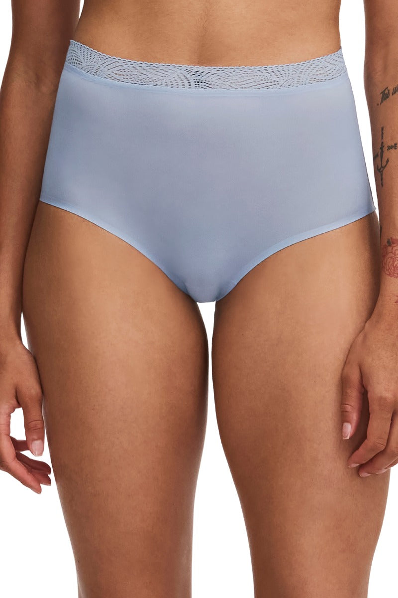 Трусики слип с высокой талией 11G7 Soft stretch chambray