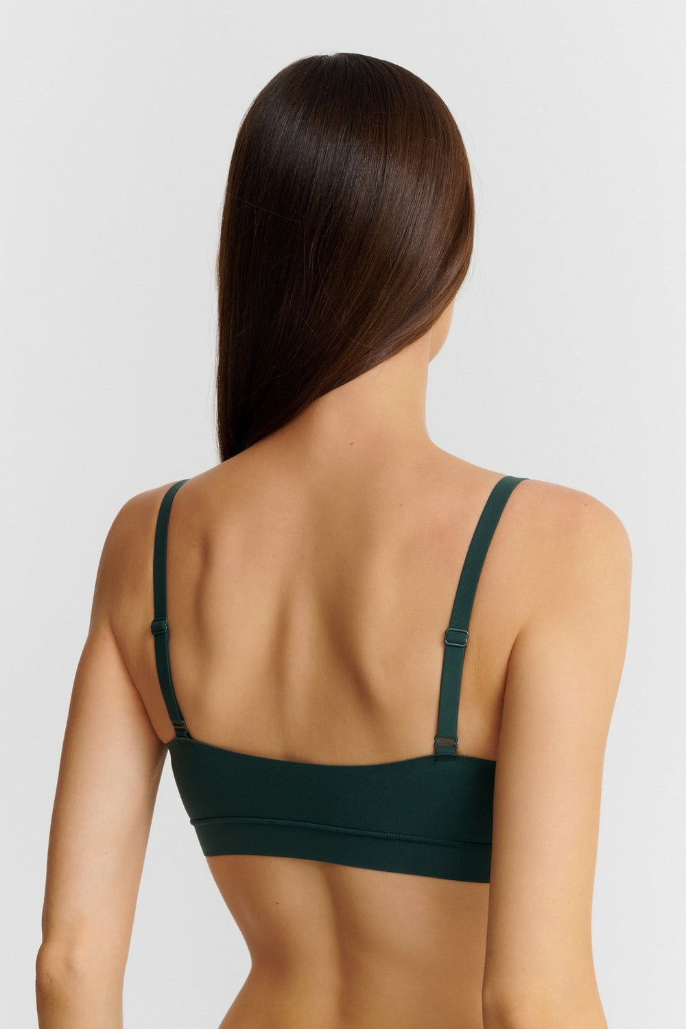 Безшовний бралет з мереживом 11GQ9 Soft stretch empire green