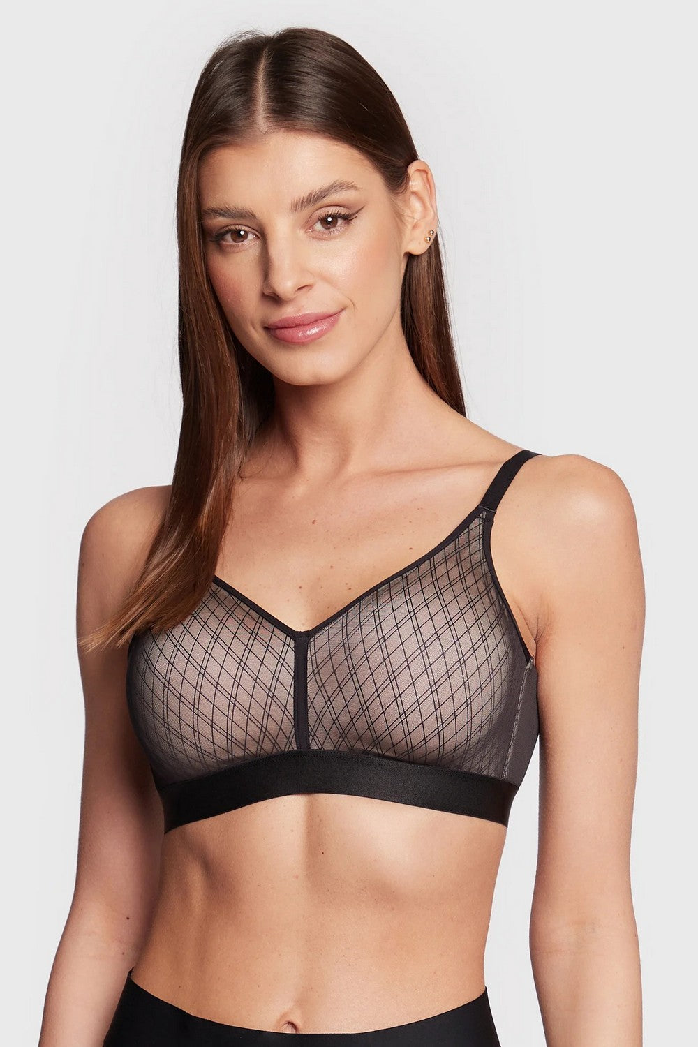 Бюстгальтер с мягкой чашкой 11N8 Smooth Lines black beige