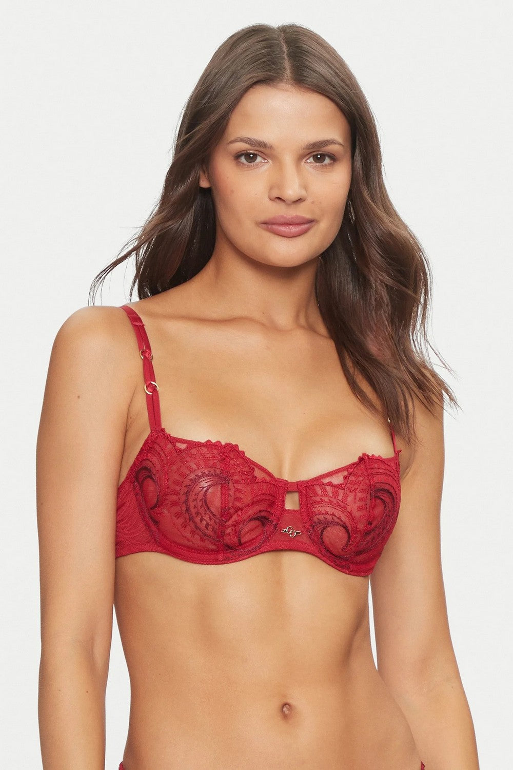 Бюстгальтер с вышивкой 11YM5 Mystic Dream passion red