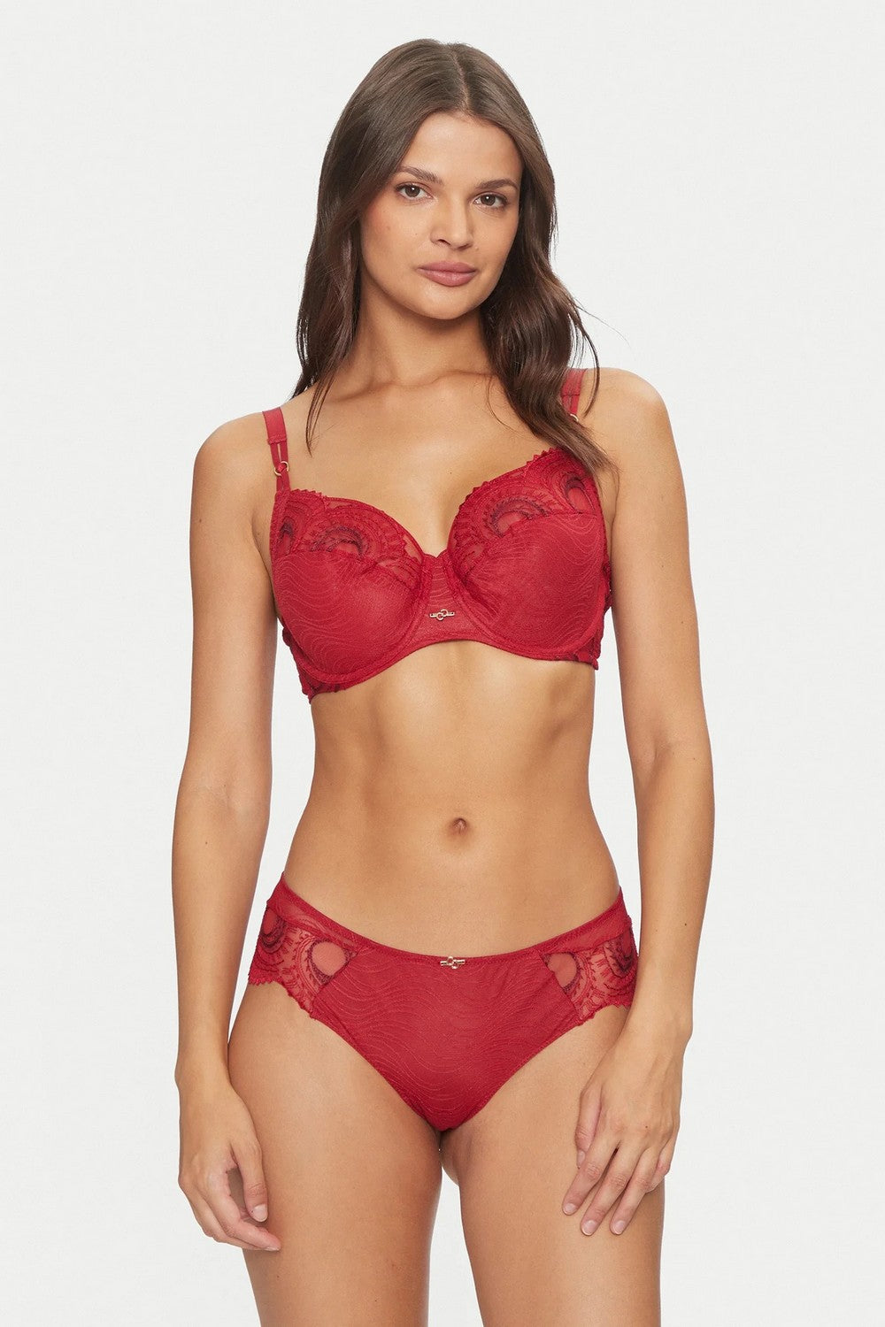 Мереживний бюстгальтер спейсер 11YMU Mystic Dream passion red