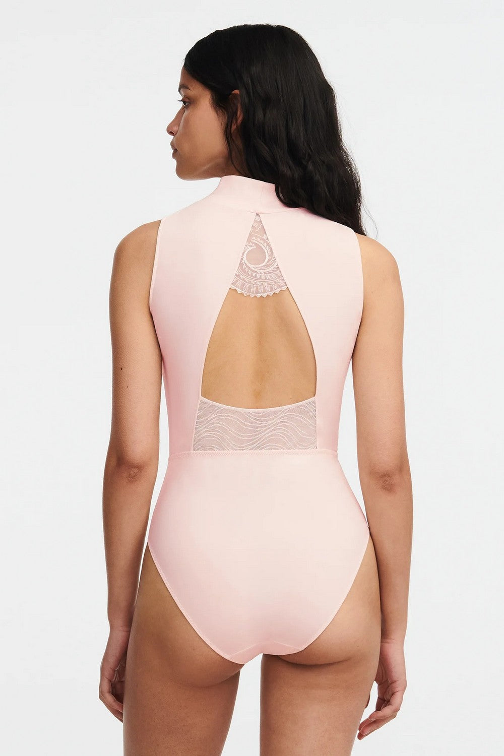 Боди с вырезом на спине 11YT9 Mystic taffeta pink