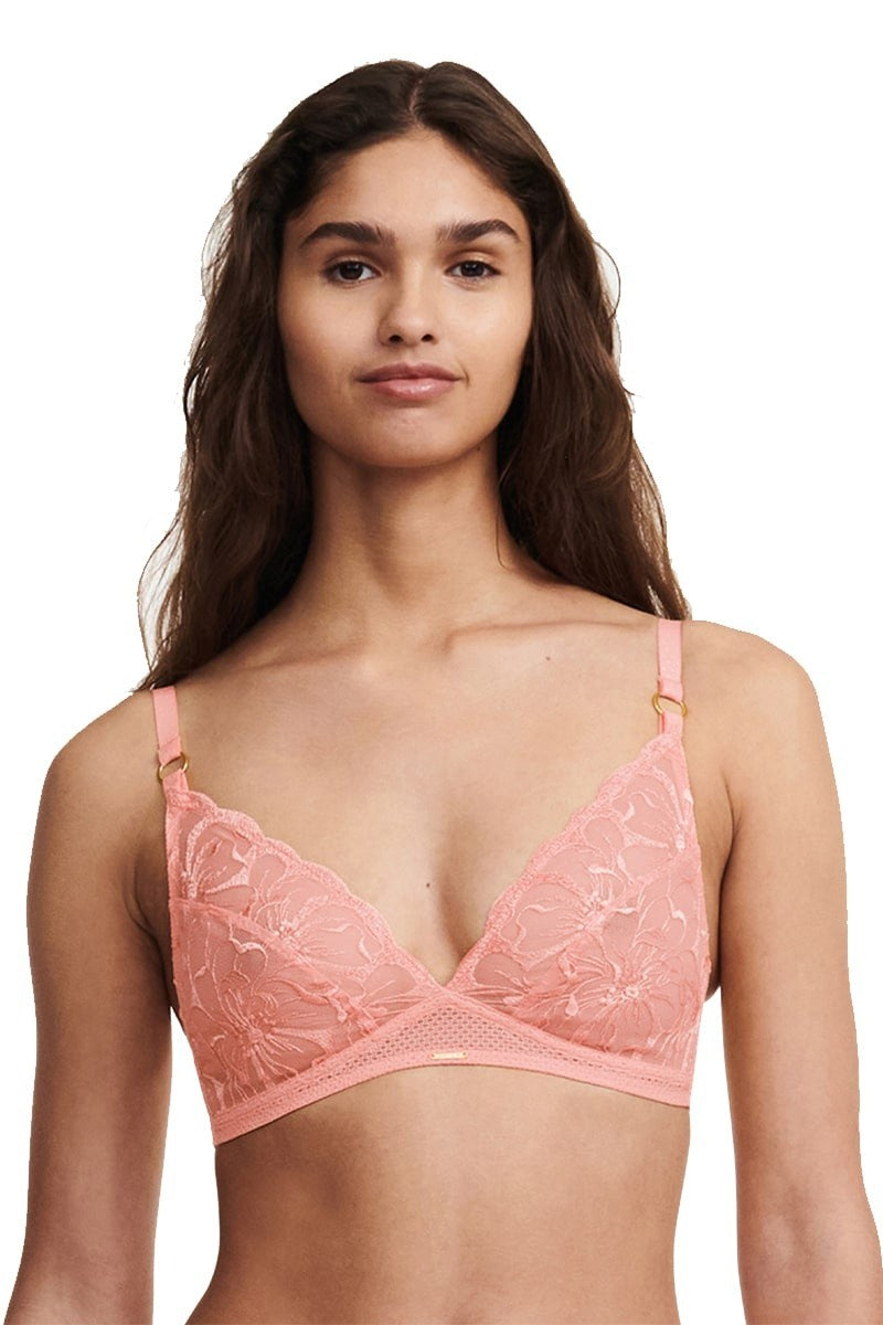 Мягкий кружевной бралет 12M8 Fleurs candlelight peach