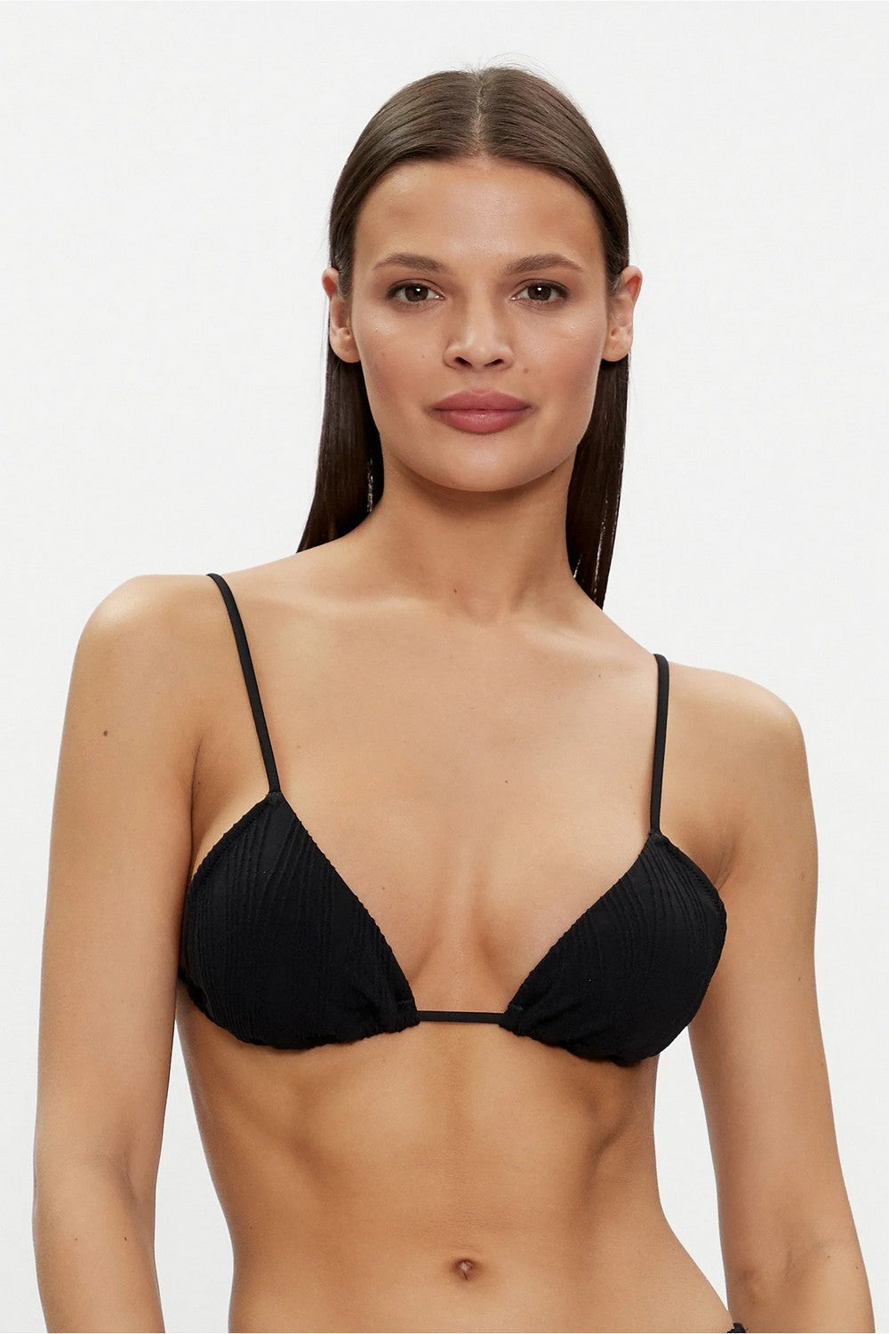 Купальный бюстгальтер с завязками 12VQF Pulp black