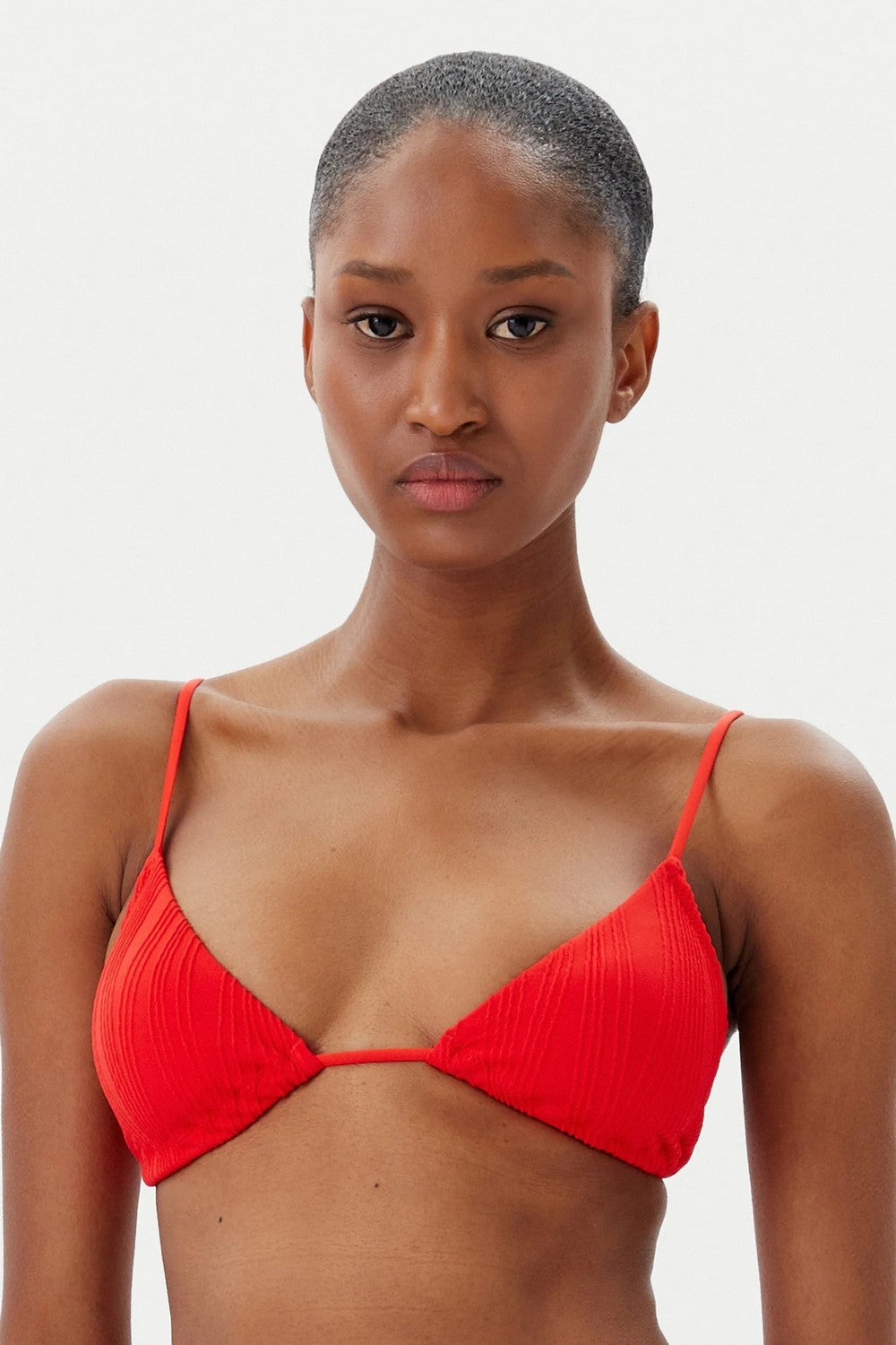 Купальный бюстгальтер с завязками 12VQF Pulp cherry red