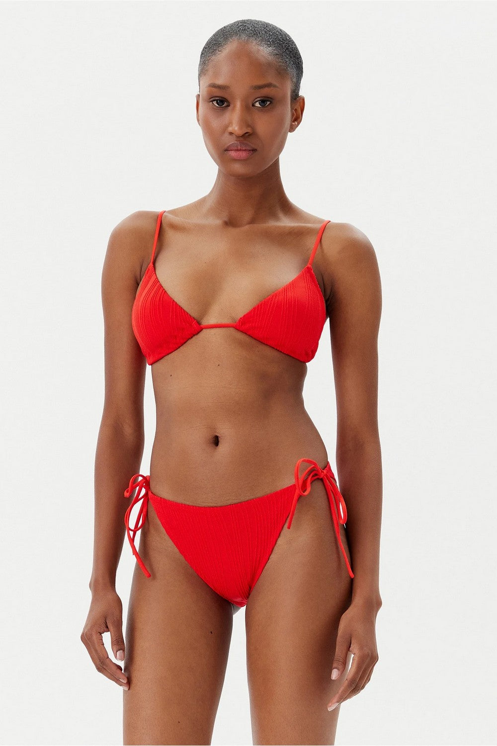 Купальный бюстгальтер с завязками 12VQF Pulp cherry red