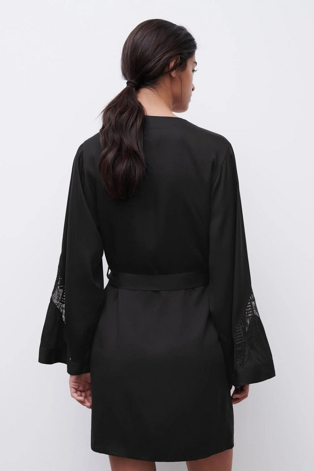 Халат с широкими рукавами 15RV0 Origins black