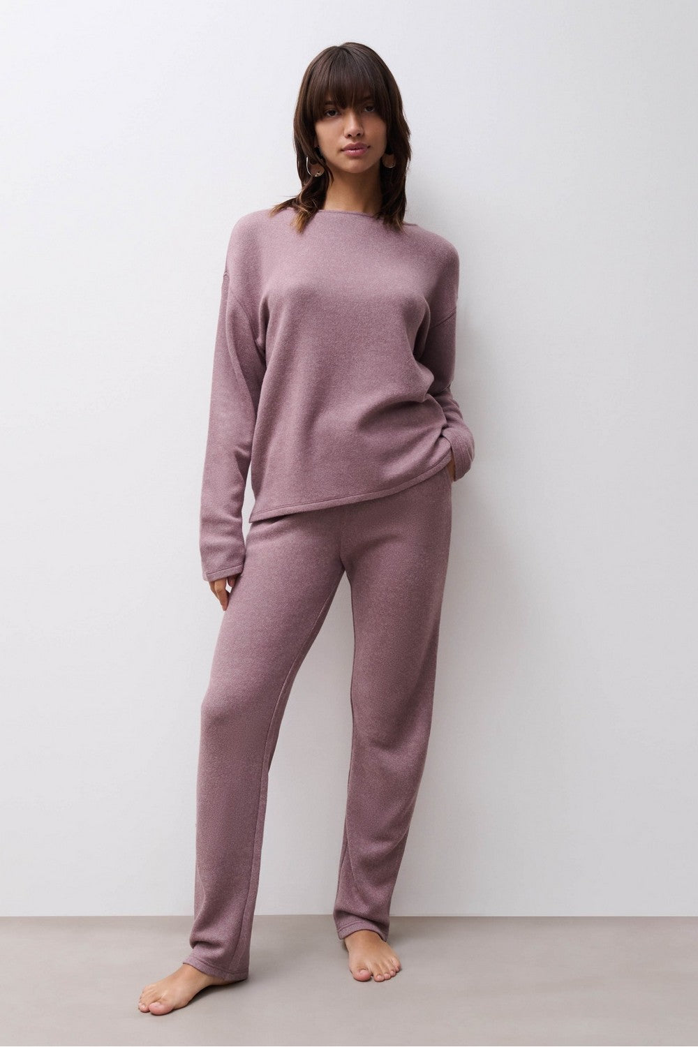 Домашня кофта з віскози 15WJ0 Jerry deep taupe