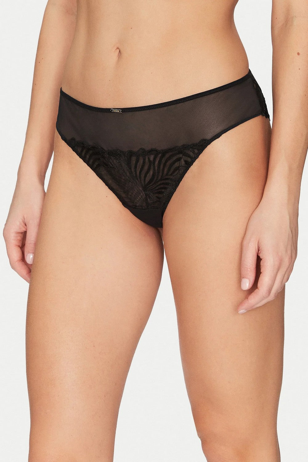 Трусики бразилиана из микросетки 15YG0 Legend black