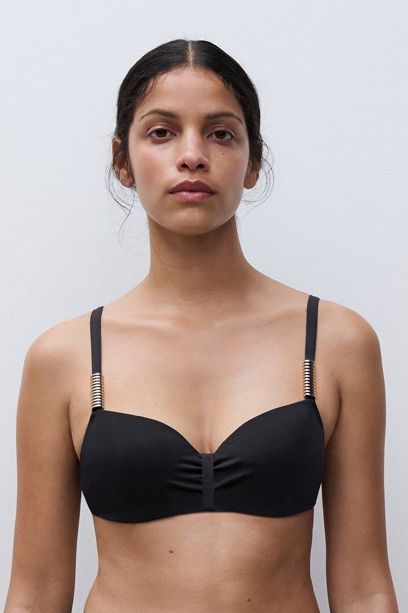 Купальный бюстгальтер с косточками 16VN5 Icon black
