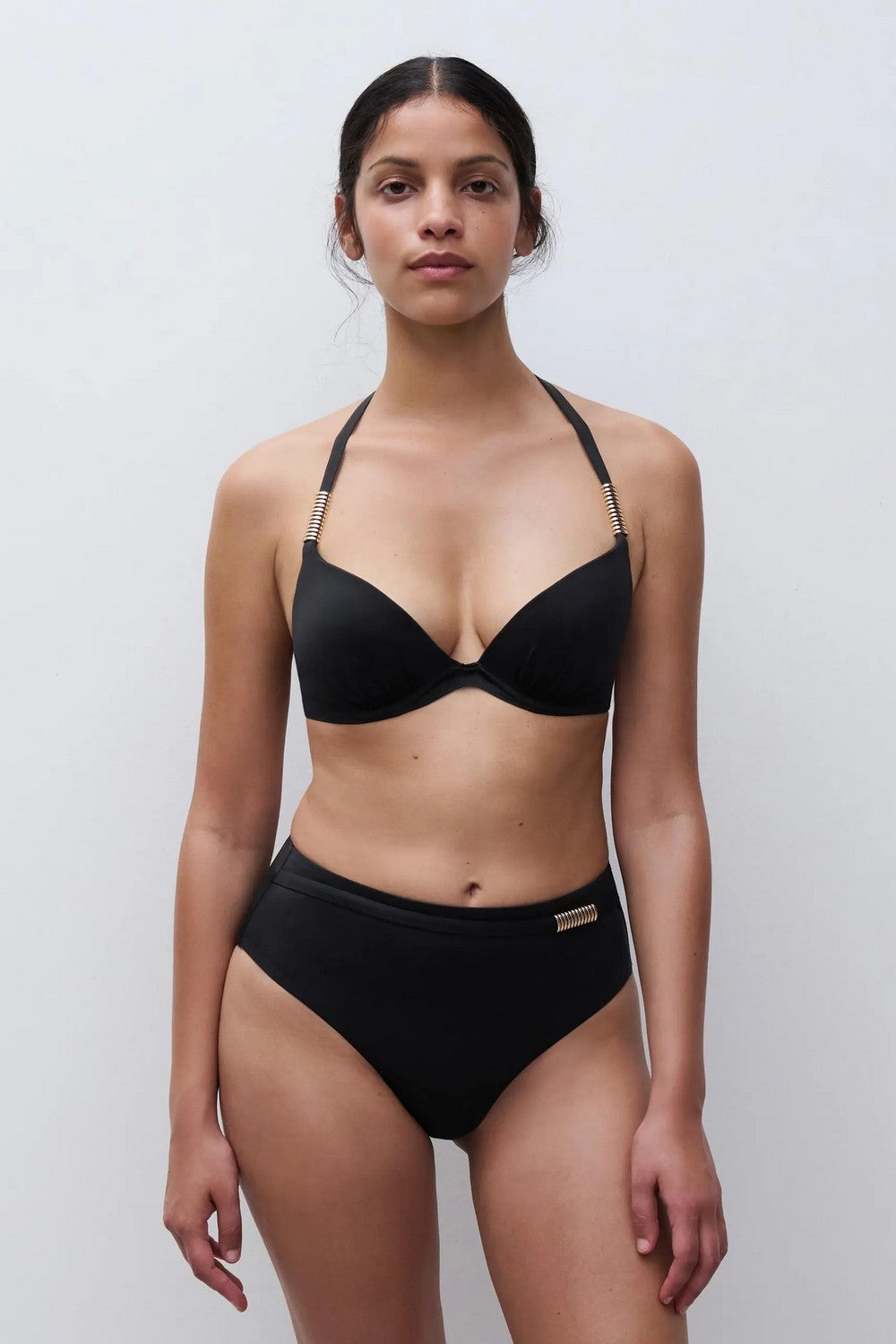 Купальный бюстгальтер пуш-ап 16VNP Icon black