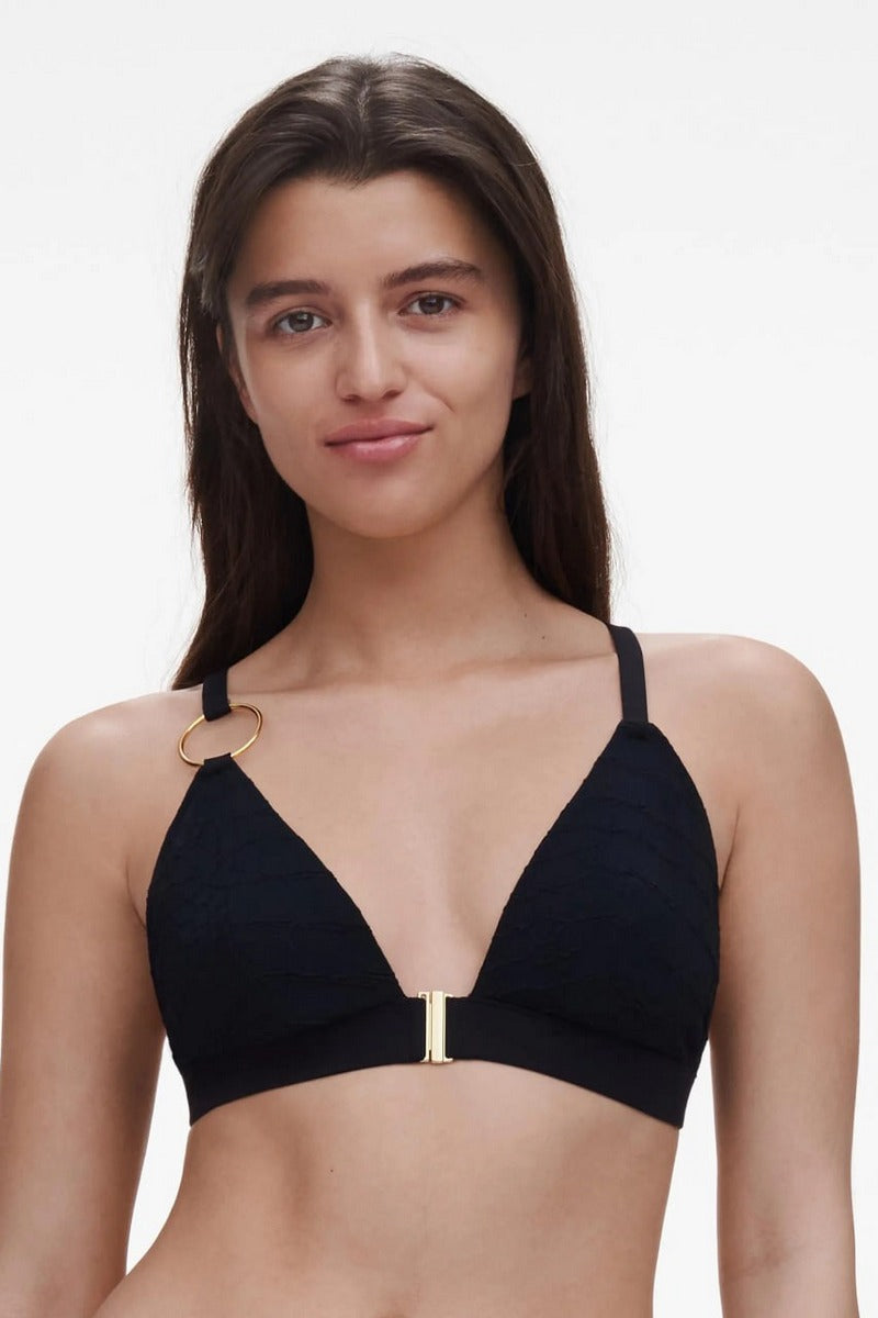 Купальный бюстгальтер с застежкой спереди 16ZQF Eclipse black